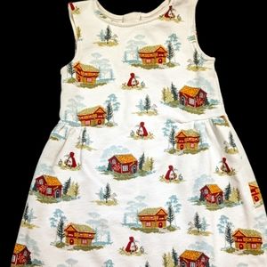 Oshkosh Girl's 5T Little Red Riding Hood Sleeveless Dress